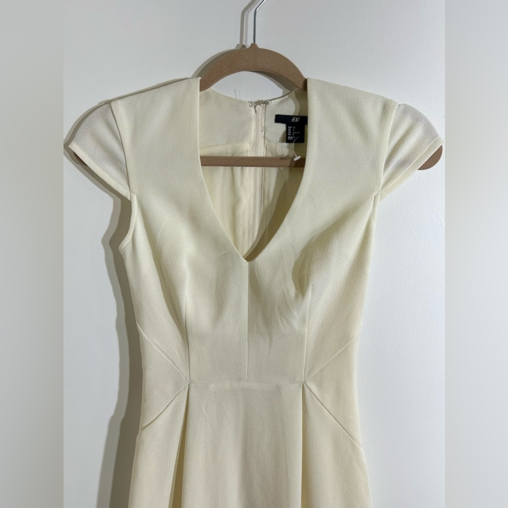 H&M Ivory Midi Dress